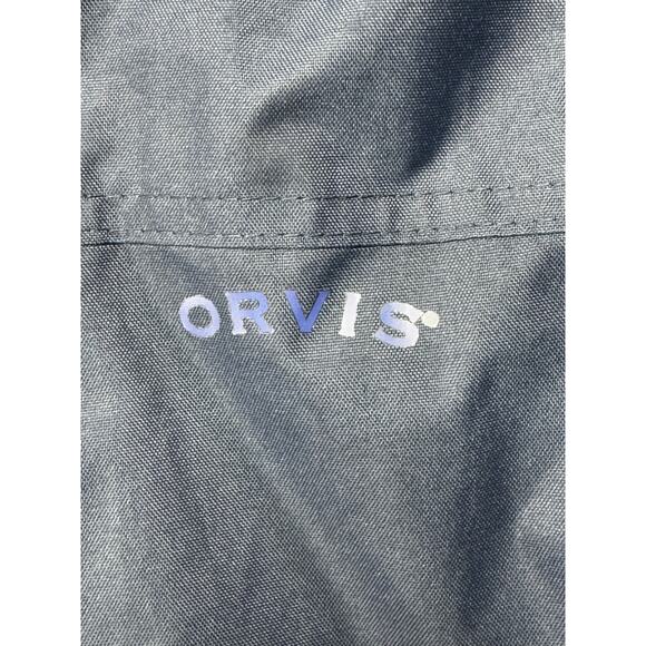 Orvis Men's Navy Blue Hooded Windbreaker Jacket - Size XL - Picture 3 of 6